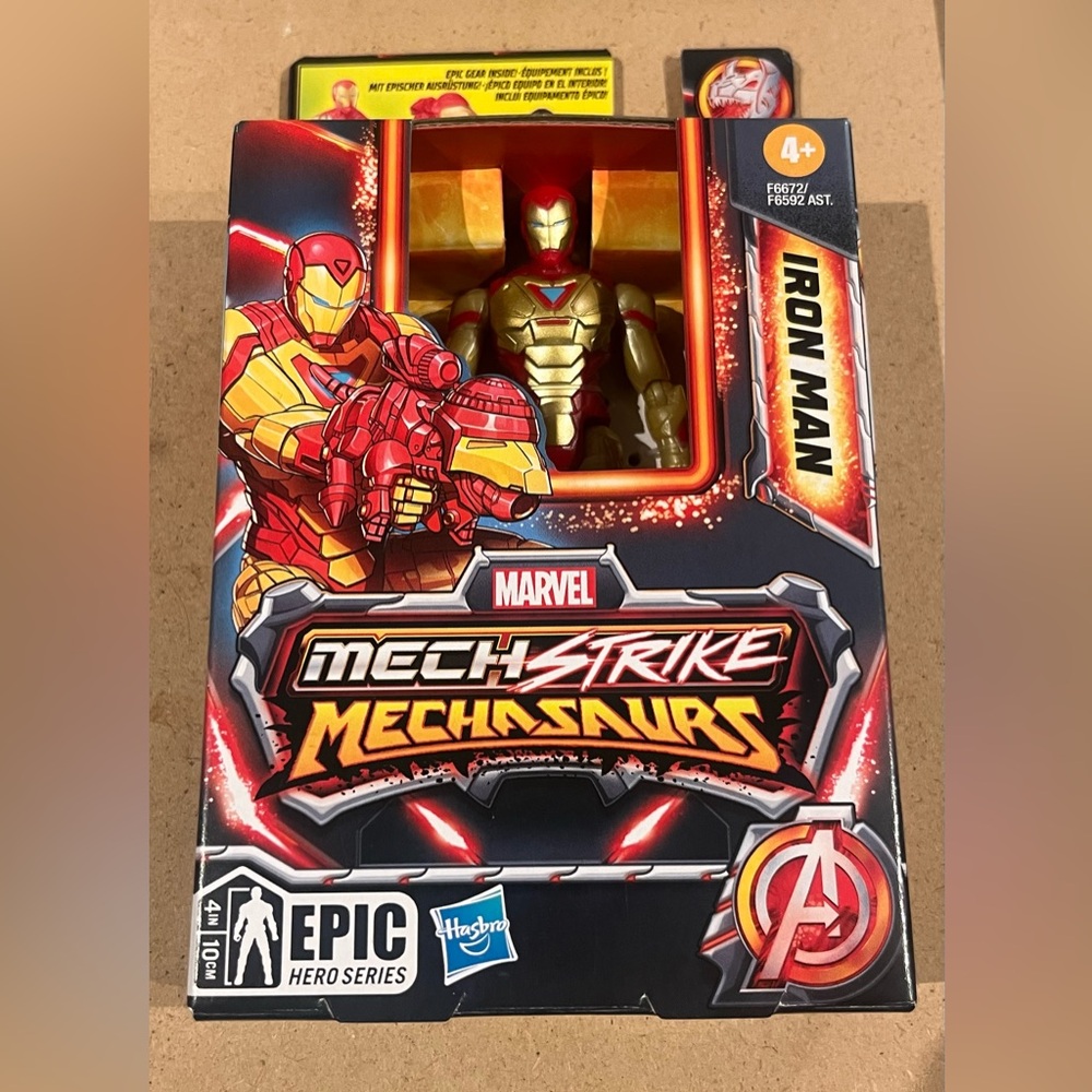 Marvel Mech Strike Mechasaurus Iron Man Action Figure
